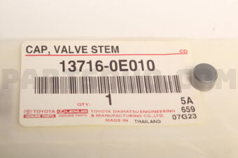 137160E010 CAP, VALVE STEM