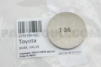 1375354360 SHIM, VALVE ADJUSTING