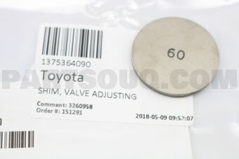 1375364090 SHIM, VALVE ADJUSTING