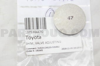 1375364470 SHIM, VALVE ADJUSTING