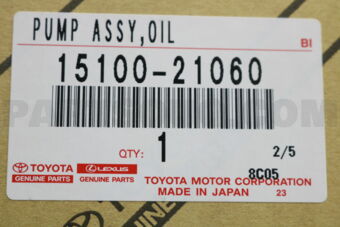 1510021060 Toyota PUMP ASSY, OIL