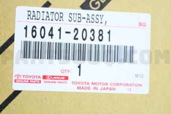 1604120381 RADIATOR SUB-ASSY
