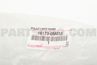 161730M010 PULLEY, WATER PUMP