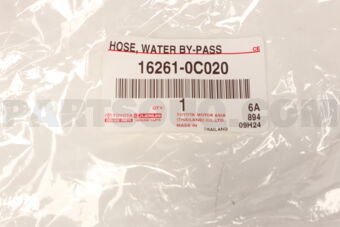162610C020 Toyota HOSE, WATER BY-PASS