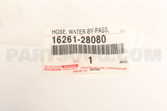 1626128080 Toyota HOSE, WATER BY-PASS, NO.1