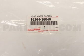1626436040 Toyota HOSE, WATER BY-PASS, NO.2