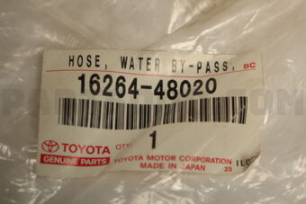 1626448020 Toyota HOSE, WATER BY-PASS, NO.2