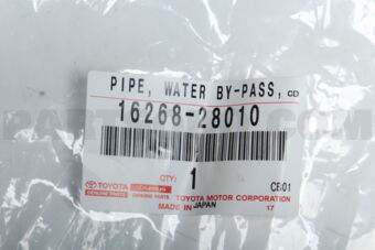1626828010 PIPE, WATER BY-PASS, NO.1