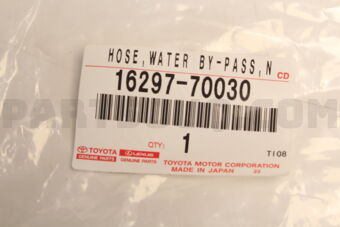 1629770030 HOSE, WATER BY-PASS