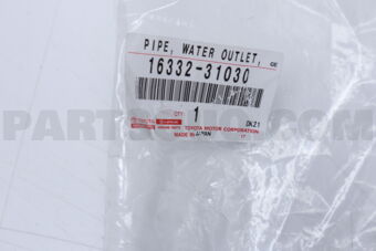1633231030 PIPE, WATER OUTLET