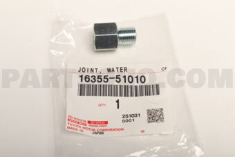 1635551010 Toyota JOINT, WATER BY-PASS, FRONT