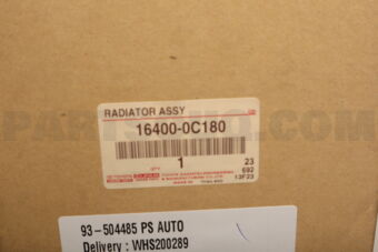 164000C180 Toyota RADIATOR ASSY