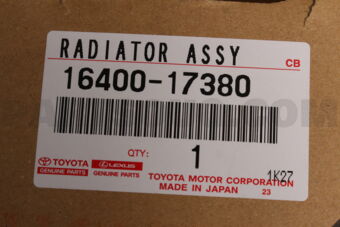 1640017380 RADIATOR ASSY