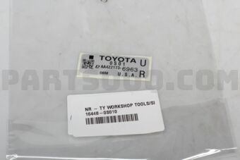 164480S010 PLATE, RADIATOR CAUTION