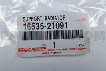 1653521091 SUPPORT, RADIATOR, LOWER