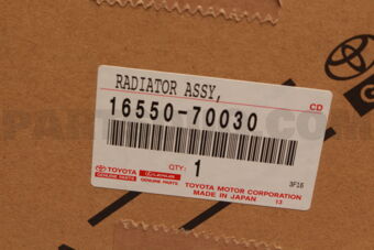1655070030 Toyota RADIATOR ASSY