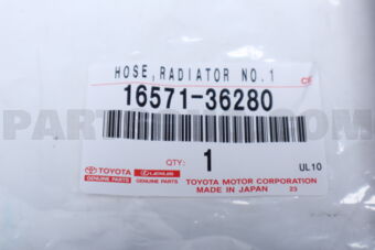 1657136280 Toyota HOSE, RADIATOR, NO.1