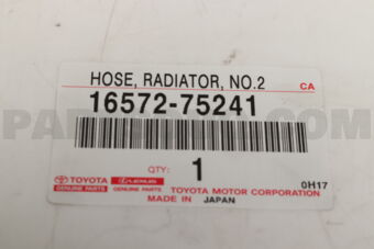 1657275241 HOSE, RADIATOR, NO.2