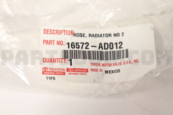 16572AD012 HOSE, RADIATOR, NO.2