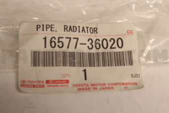1657736020 PIPE, RADIATOR
