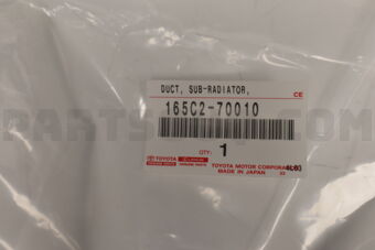 165C270010 DUCT  SUB-RADIATOR