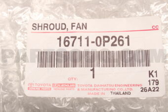 167110P261 SHROUD, FAN
