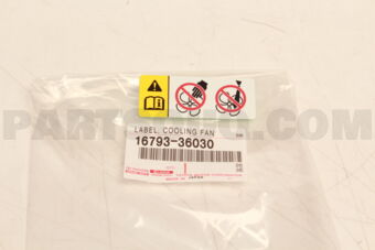 1679336030 LABEL  COOLING FAN