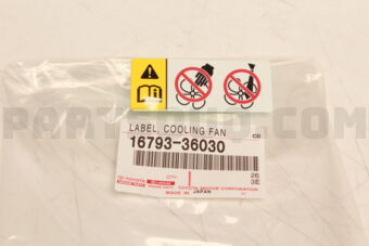 1679336030 LABEL  COOLING FAN