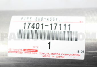1740117111 PIPE ASSY, EXHAUST, FRONT