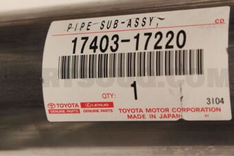 1740317220 PIPE ASSY, EXHAUST, CENTER