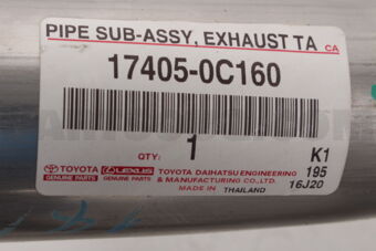 174050C160 Toyota PIPE SUB-ASSY