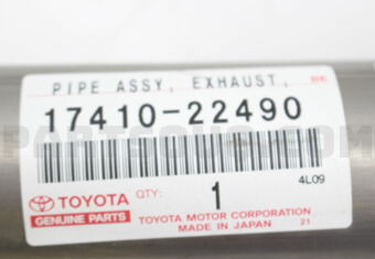 1741022490 PIPE ASSY, EXHAUST, FRONT