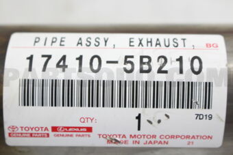 174105B210 PIPE ASSY, EXHAUST, FRONT