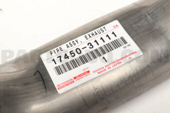 1745031111 PIPE ASSY, EXHAUST, FRONT NO.2