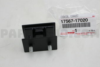 1756717020 CUSHION, EXHAUST PIPE CENTER, REAR