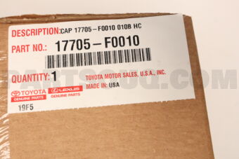 17705F0010 CAP SUB-ASSY  AIR