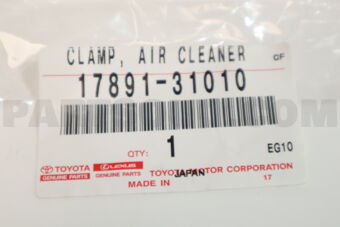 1789131010 CLAMP, AIR CLEANER