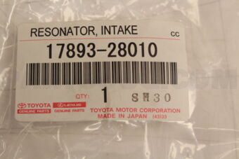 1789328010 Toyota RESONATOR, INTAKE AIR