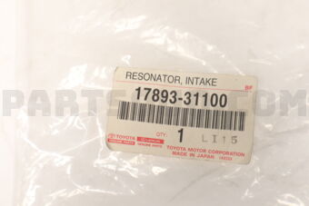 1789331100 RESONATOR, INTAKE AIR