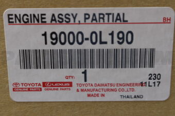 190000L190 ENGINE ASSY PARTIAL