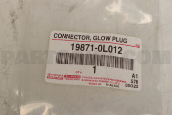 198710L012 CONNECTOR  GLOW PLUG
