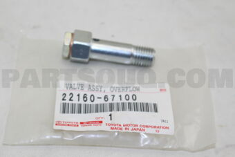 2216067100 SCREW SUB-ASSY, OVERFLOW