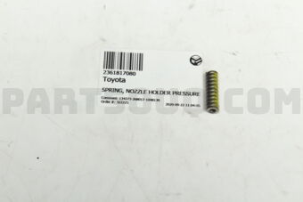 2361817080 SPRING, NOZZLE HOLDER PRESSURE