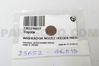 2365246010 WASHER(FOR NOZZLE HOLDER PRESSURE 