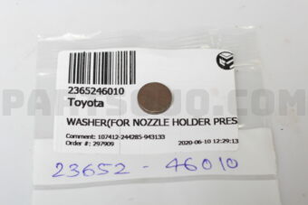 2365246010 WASHER(FOR NOZZLE HOLDER PRESSURE 