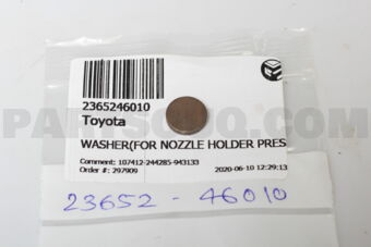 2365246010 WASHER(FOR NOZZLE HOLDER PRESSURE 