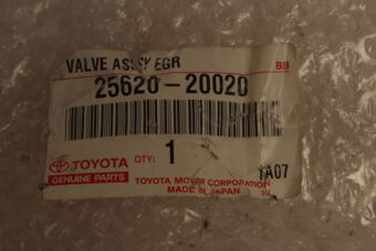 2562020020 Toyota VALVE ASSY, EGR
