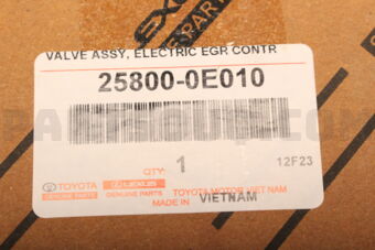 258000E010 Toyota VALVE ASSY  ELECTRIC