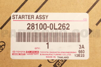 281000L262 Toyota STARTER ASSY