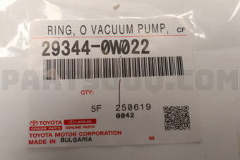 293440W022 Toyota RING  O VACUUM PUMP